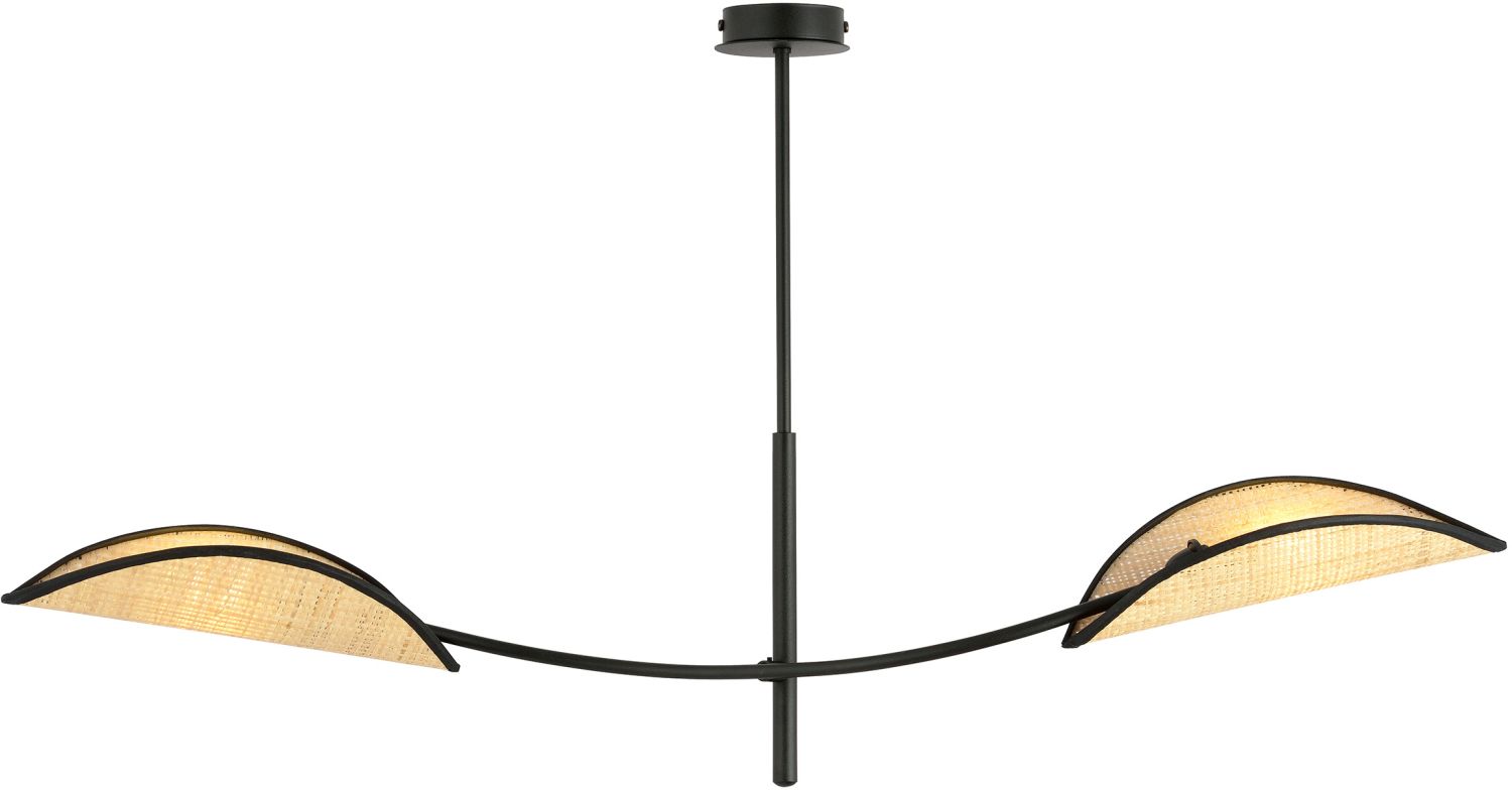 Emibig Lotus lámpara de techo 2x10 W negro-beige 1108/2