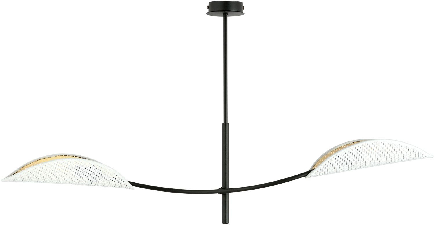 Emibig Lotus lámpara de techo 2x10 W blanco-negro-oro 1107/2