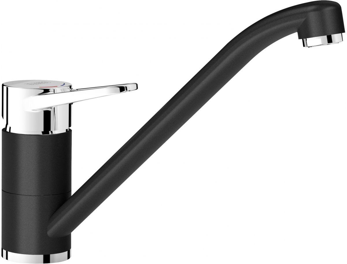 Blanco Wega II grifo de cocina de pie cromo-negro 526415