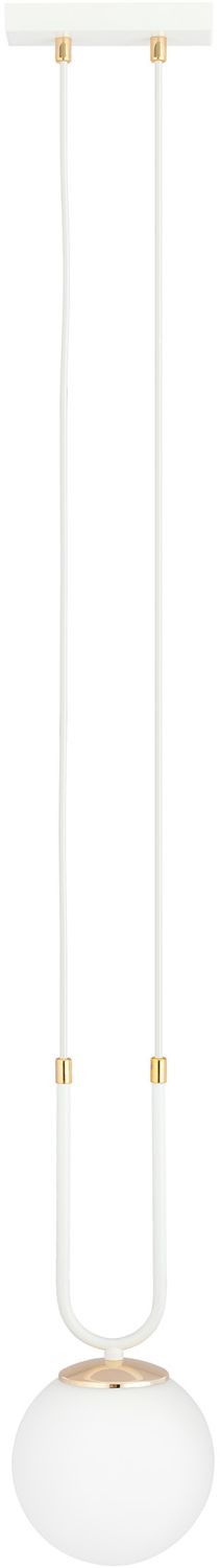 Emibig Glam lámpara colgante 1x10 W blanco-ópalo 1115/1