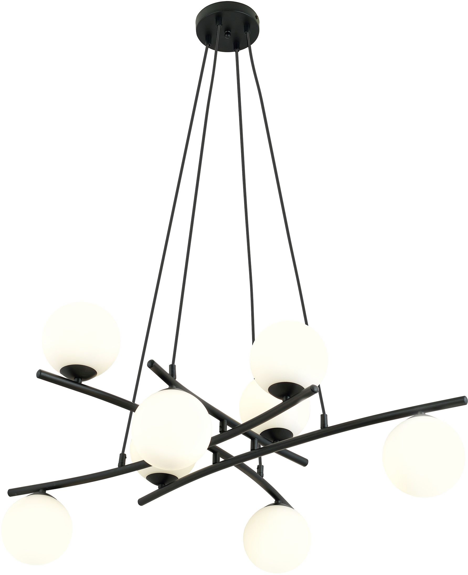 Emibig Essa lámpara colgante x10 W blanco-negro 1201/8