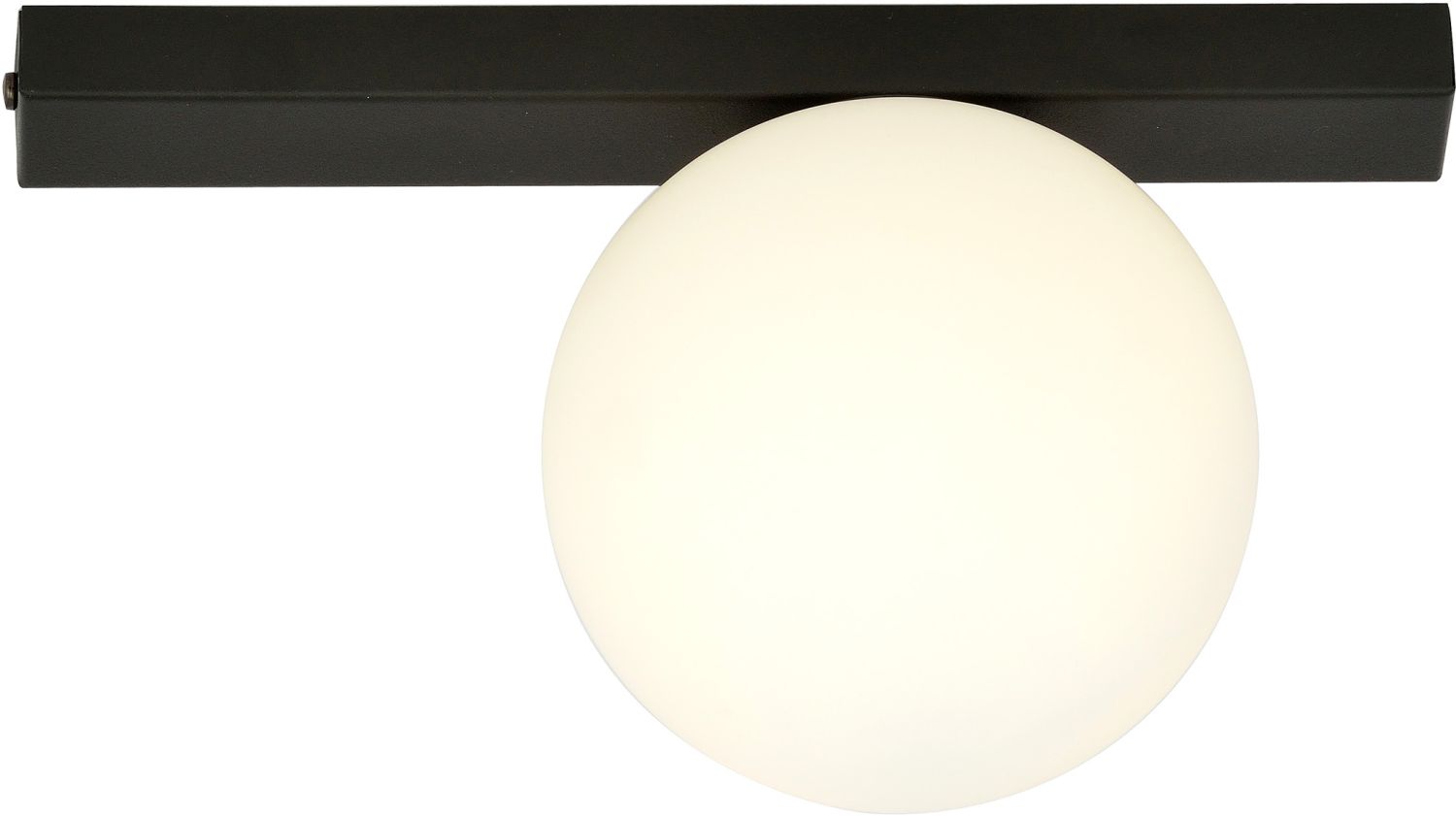Emibig Fit lámpara de techo 1x10 W negro-ópalo 1124/1