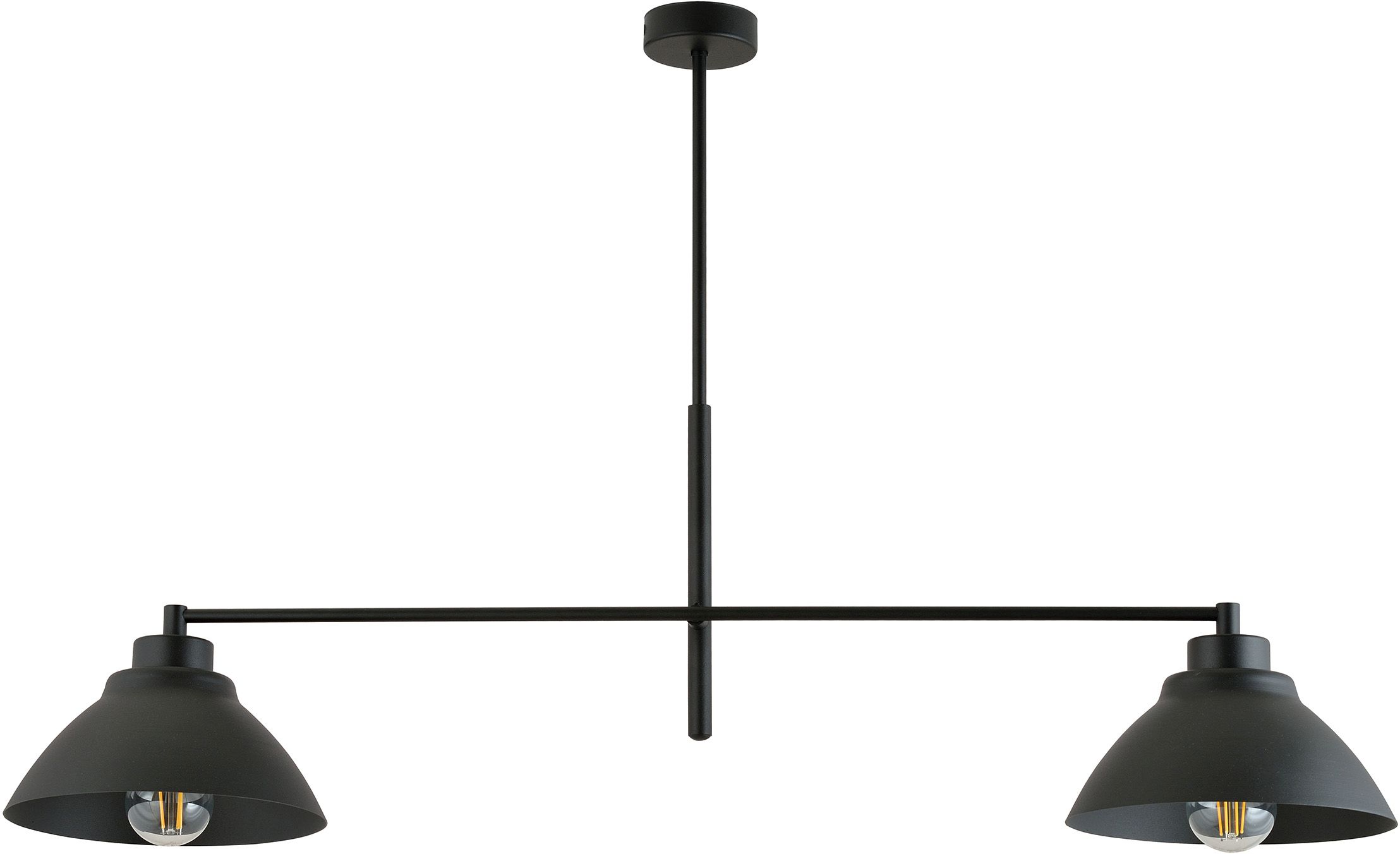 Emibig Maverick lámpara de techo 2x15 W negro 1211/2