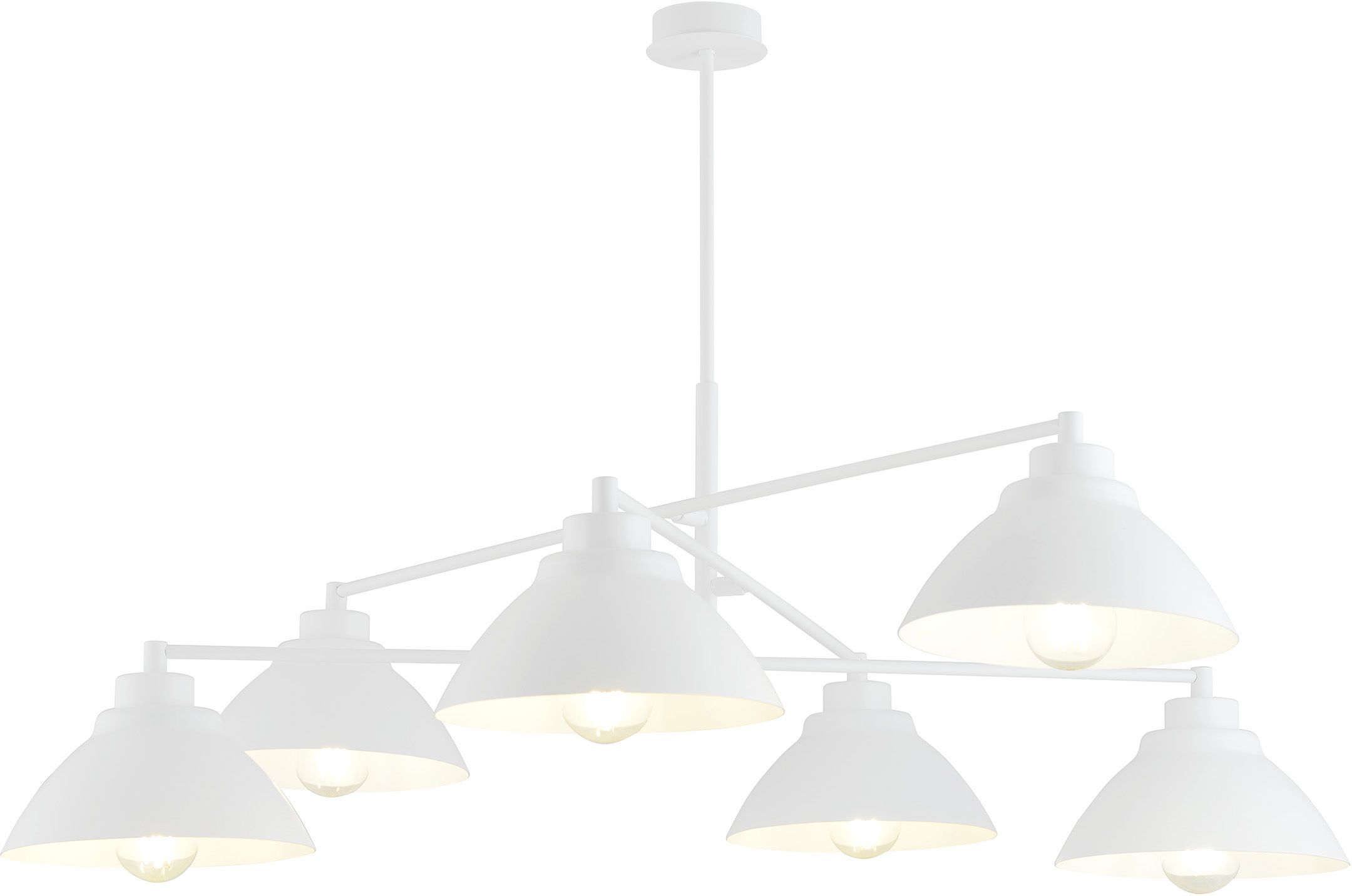 Emibig Maverick lámpara de techo 6x15 W blanco 1212/6