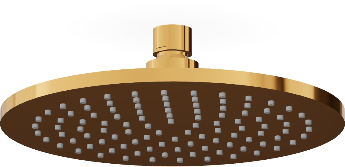 Zucchetti ducha con efecto lluvia 20x20 cm circular || Z94265.C40