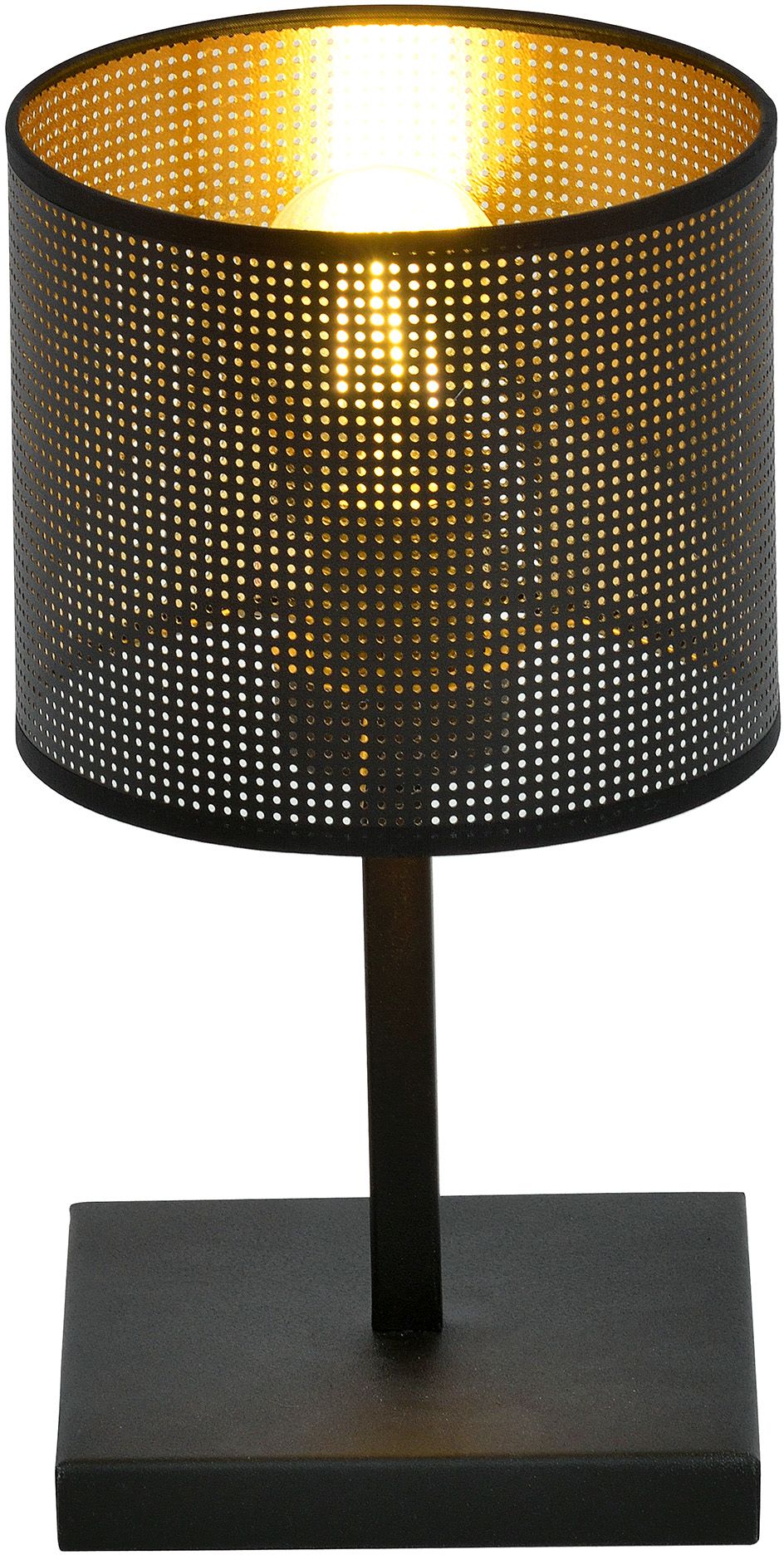 Emibig Jordan lámpara de sobremesa 1x15 W negro-oro 1144/LN1