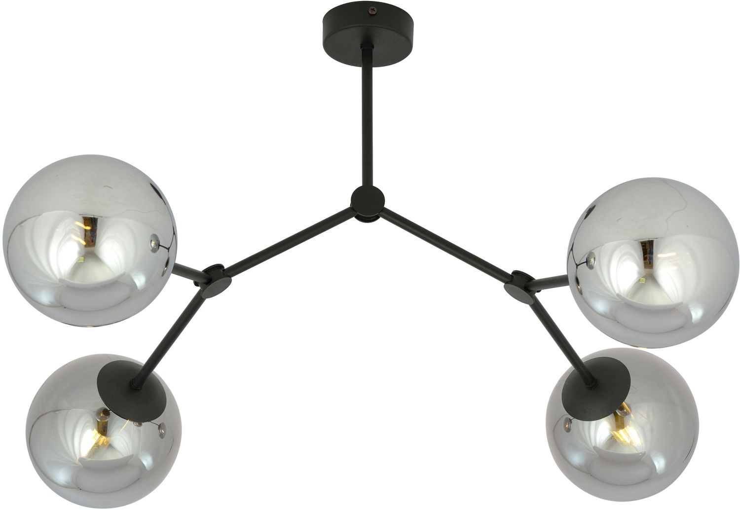 Emibig Space lámpara de techo 4x10 W negro-grafito 1134/4