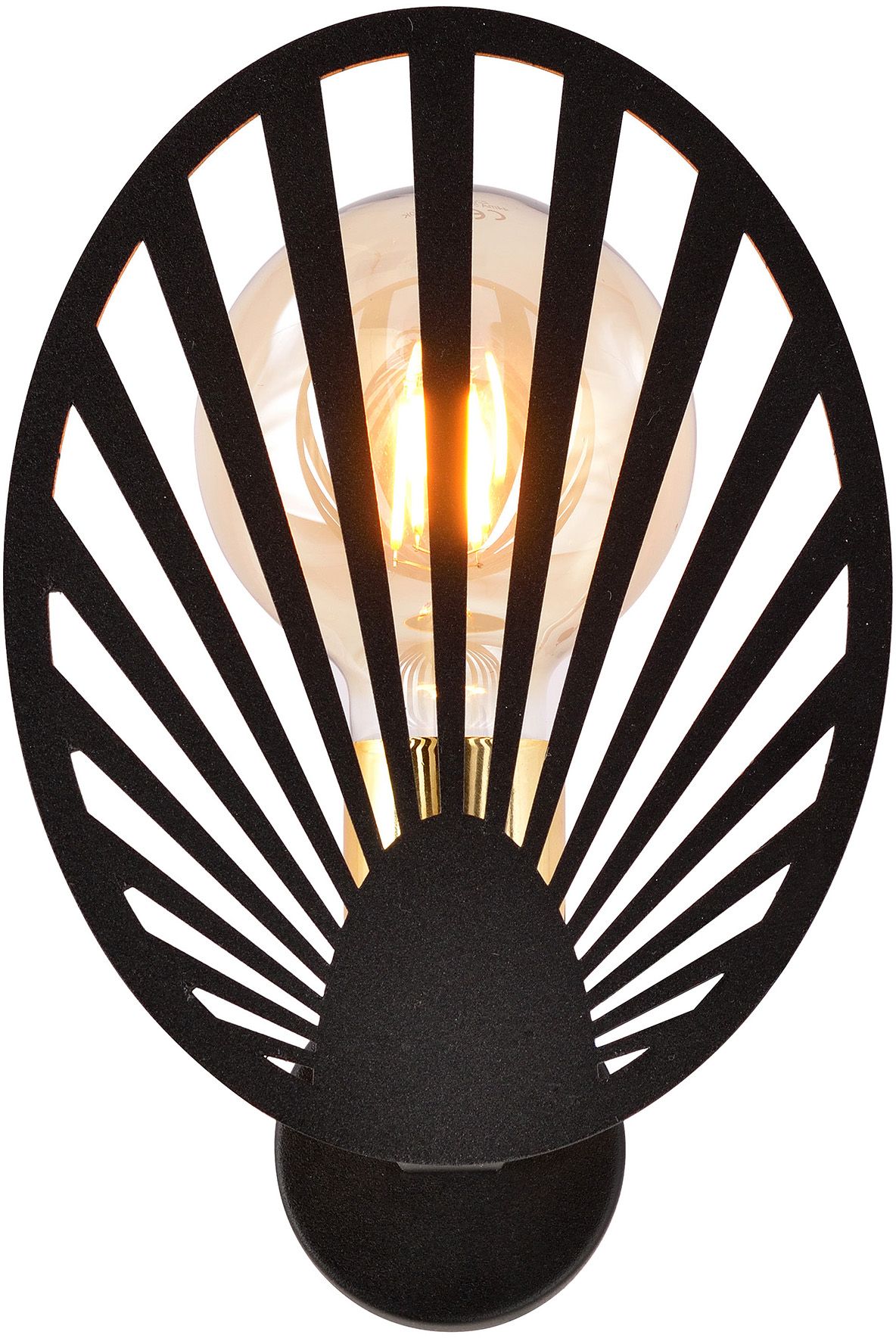 Emibig Playa lámpara de pared 1x15 W negro-oro 1146/K1