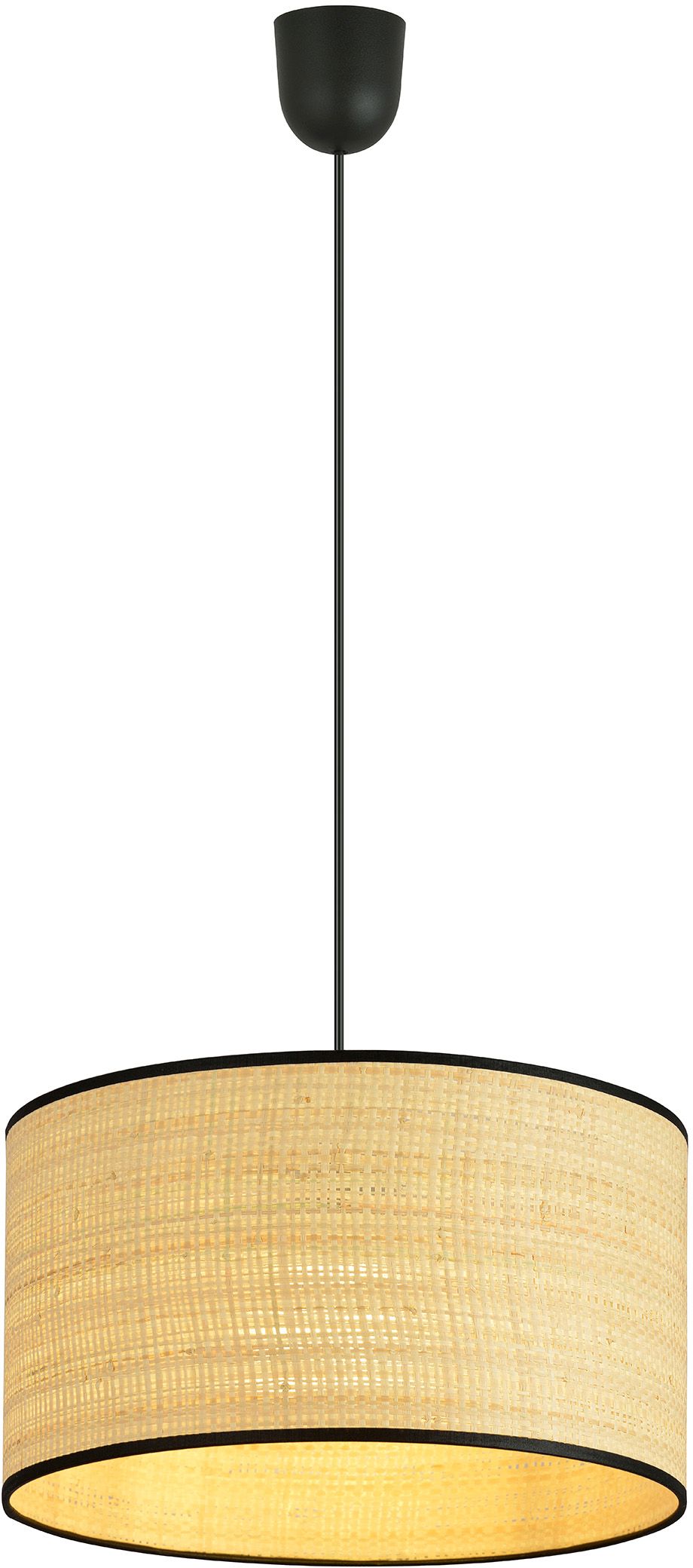 Emibig Aston lámpara colgante 1x15 W negro-beige 1149/1