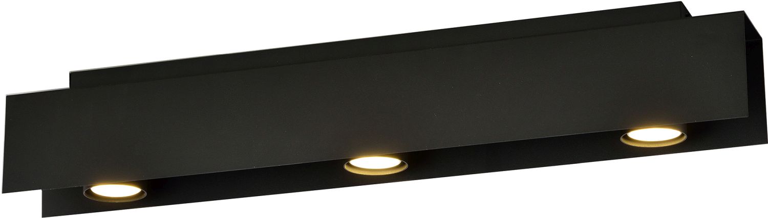 Emibig Kenno lámpara de techo 3x8 W negro 1141/3