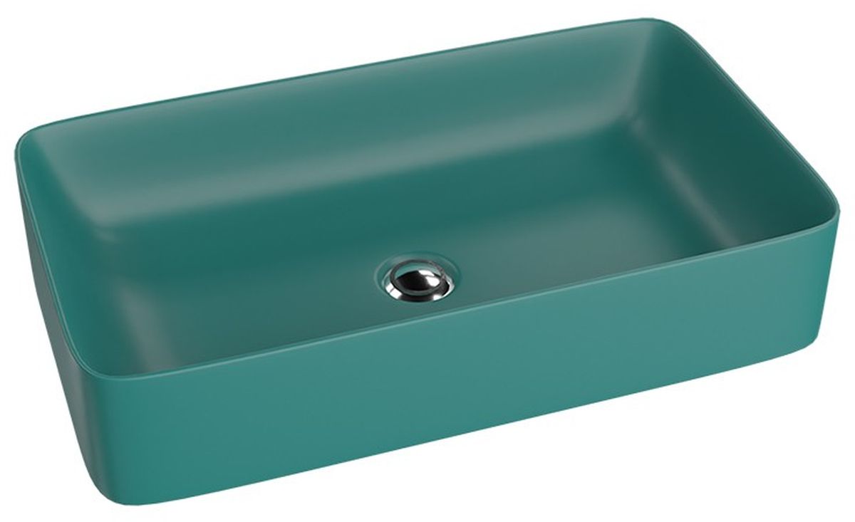 LaVita Pasana lavabo 60.5x34 cm rectangular sobre encimera verde 5900378325925
