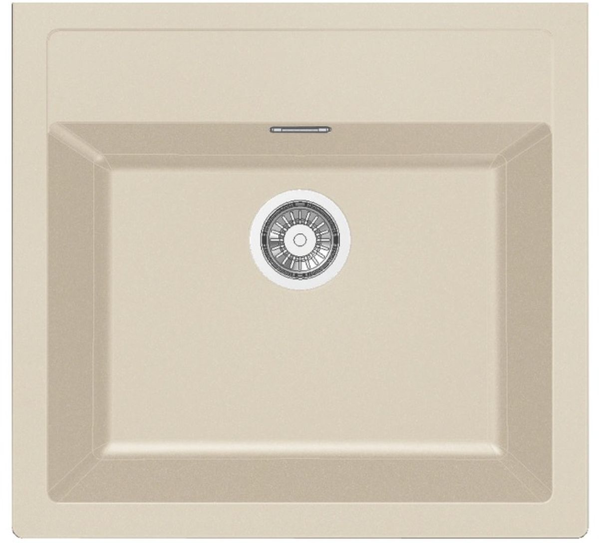 Franke Sirius fregadero tectonite 56x53 cm beige 143.0676.461