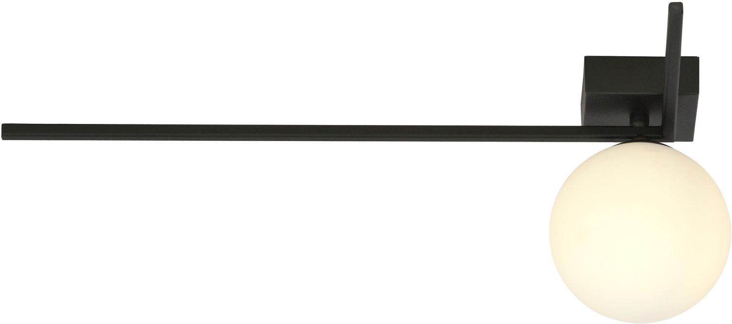 Emibig Imago lámpara de techo 1x10 W negro-ópalo 1130/1F