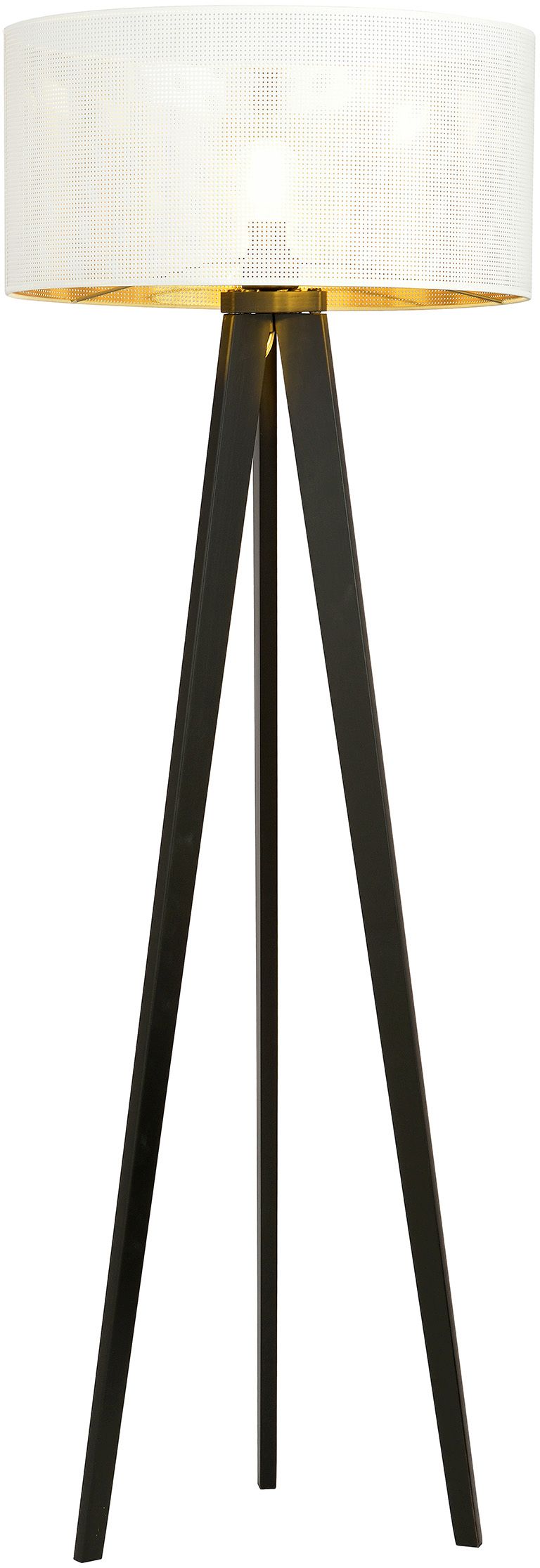 Emibig Aston lámpara de pie 1x15 W blanco-negro-oro 1147/LP1