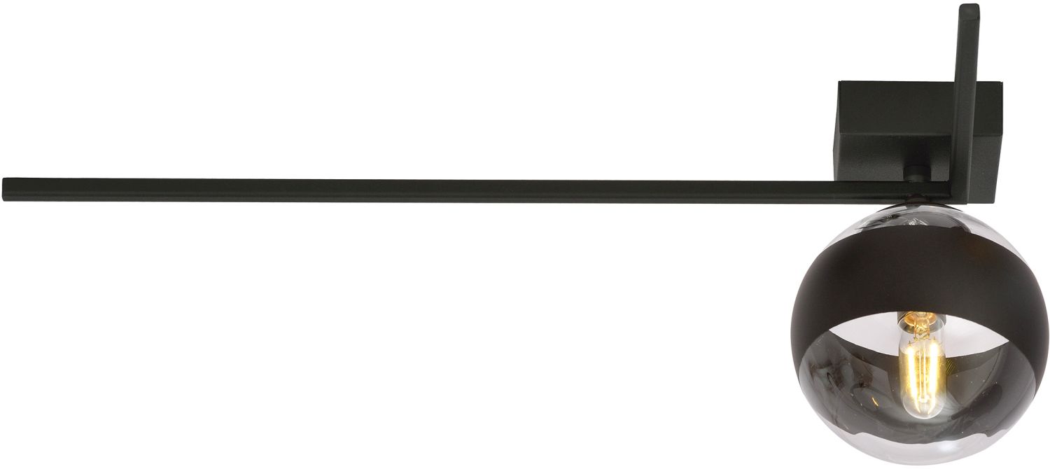 Emibig Imago Stripe lámpara de techo 1x10 W negro-transparente 1132/1F