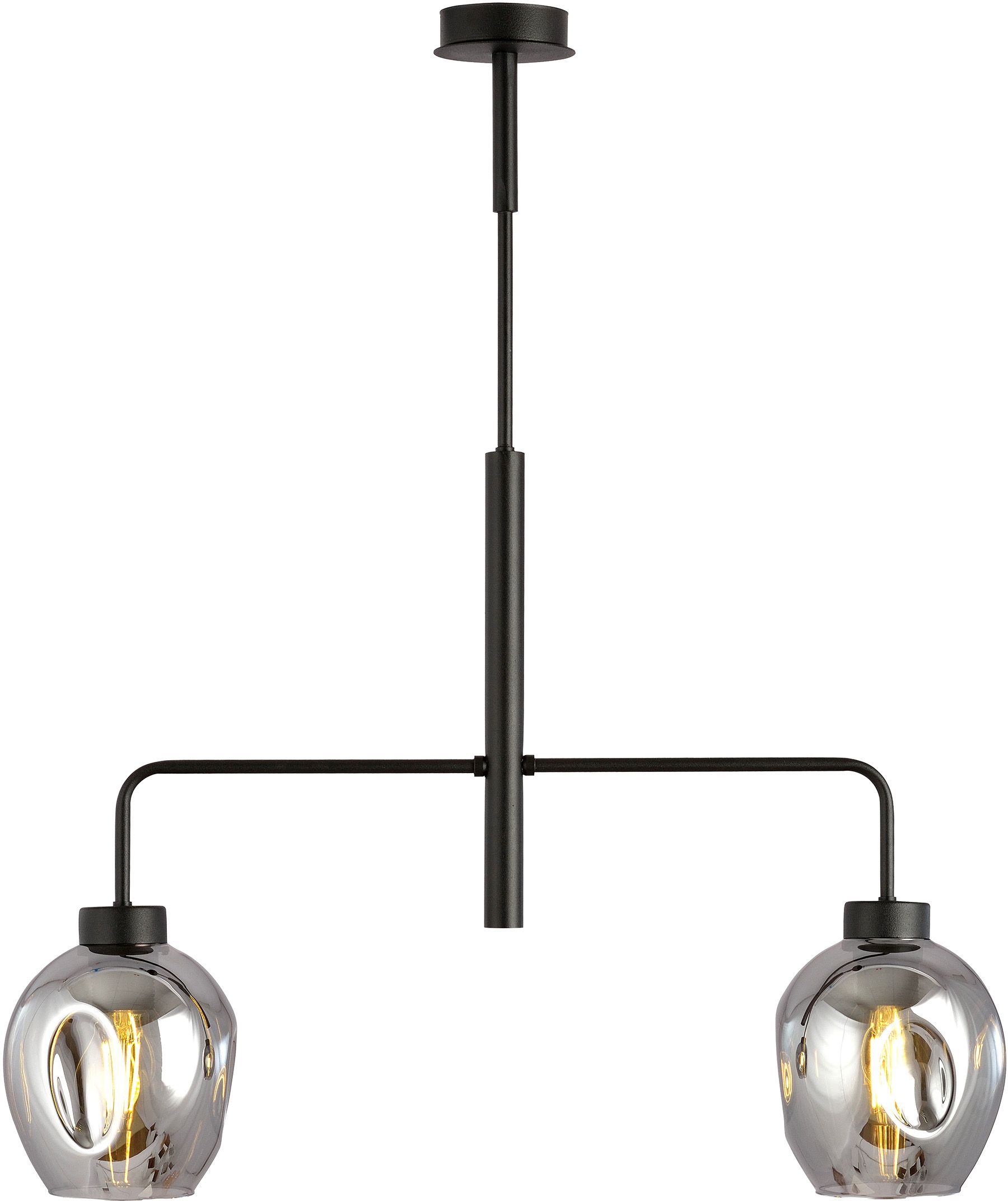 Emibig Lukka lámpara de techo 2x15 W negro-grafito 1163/2