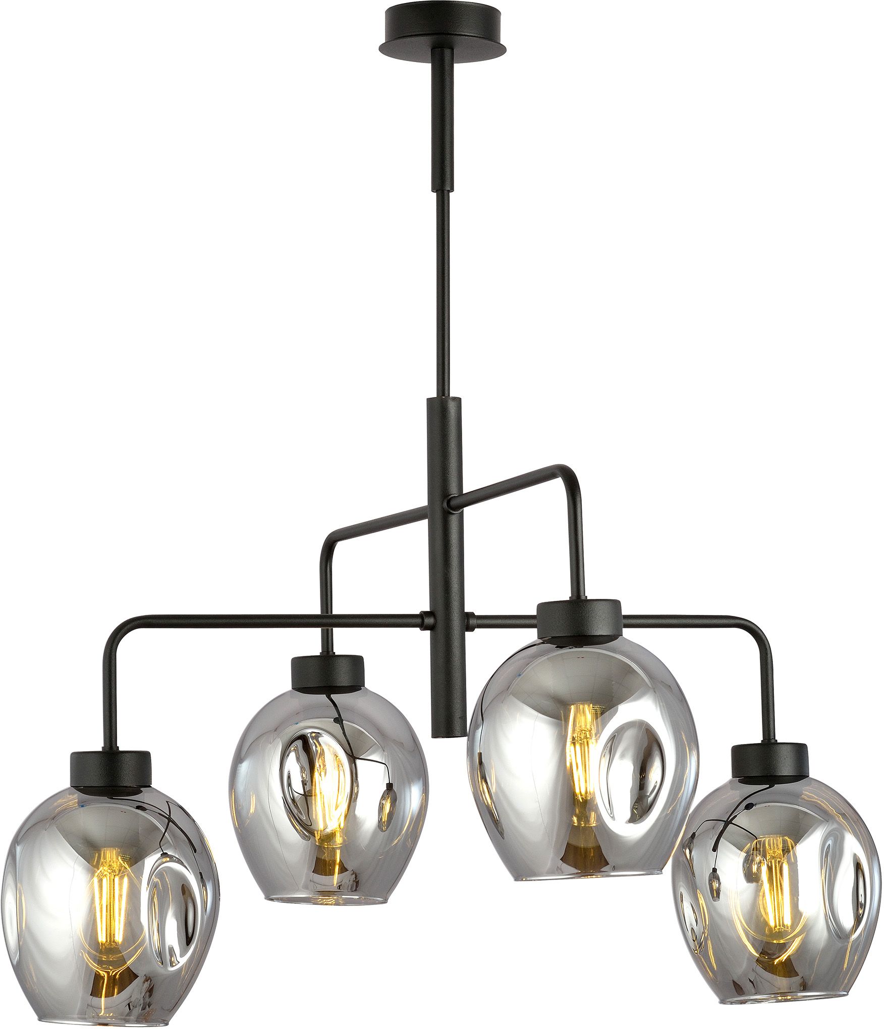Emibig Lukka lámpara de techo 4x15 W negro-grafito 1163/4