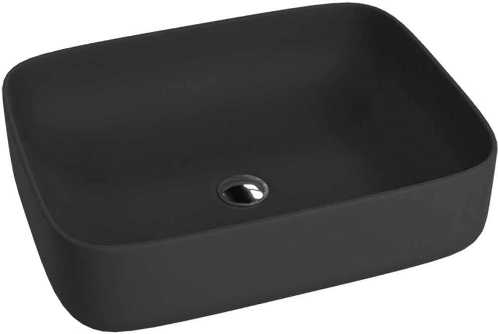 LaVita Galera lavabo 50.5x40 cm rectangular sobre encimera negro 5900378325949
