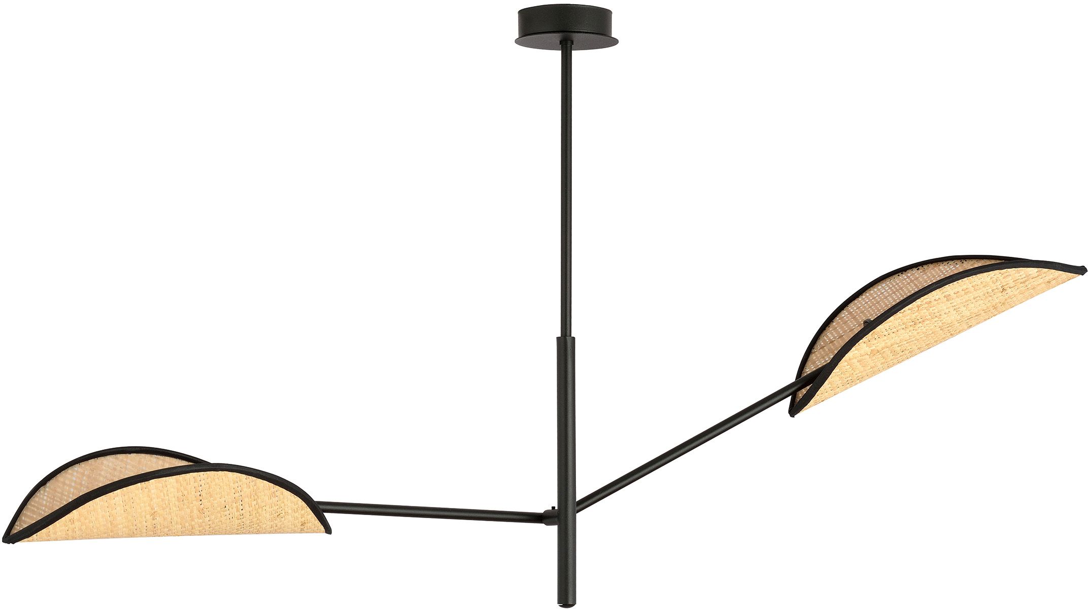 Emibig Vene lámpara de techo 2x10 W negro-beige 1160/2