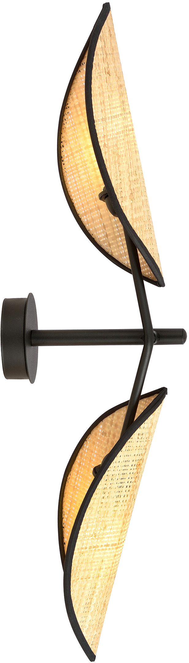 Emibig Vene lámpara de pared 2x10 W negro-beige 1160/K2