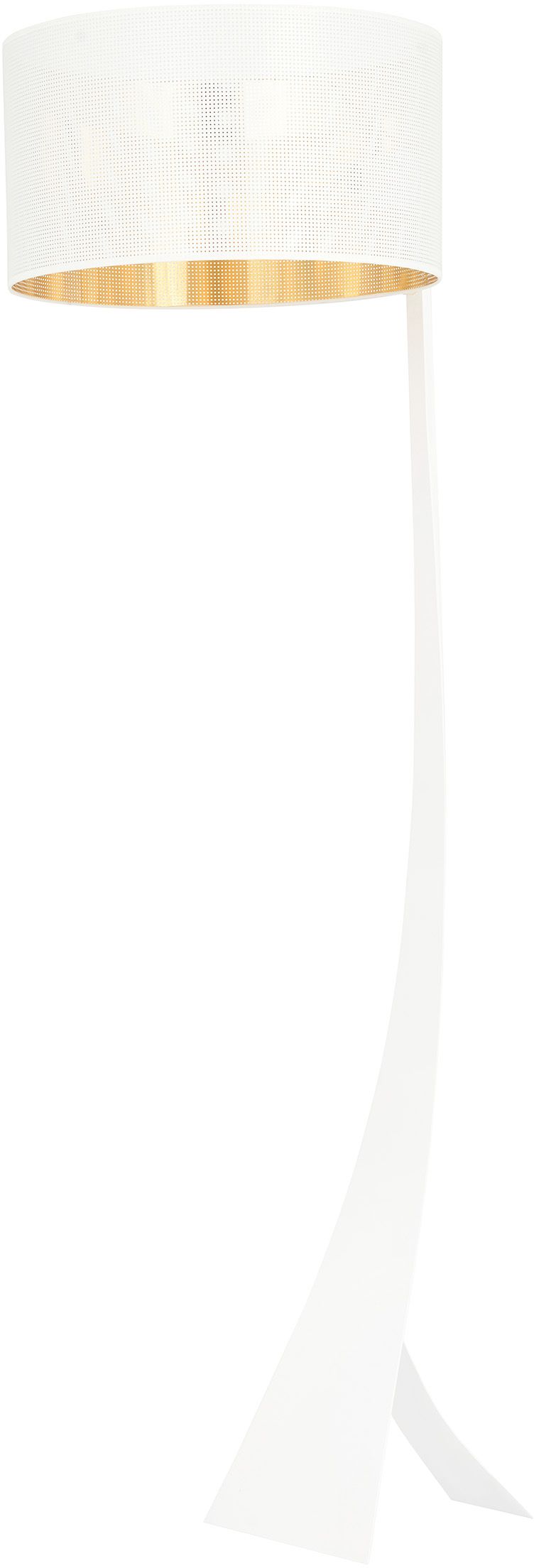 Emibig Estrella lámpara de pie 1x15 W blanco-oro 1155/LP1