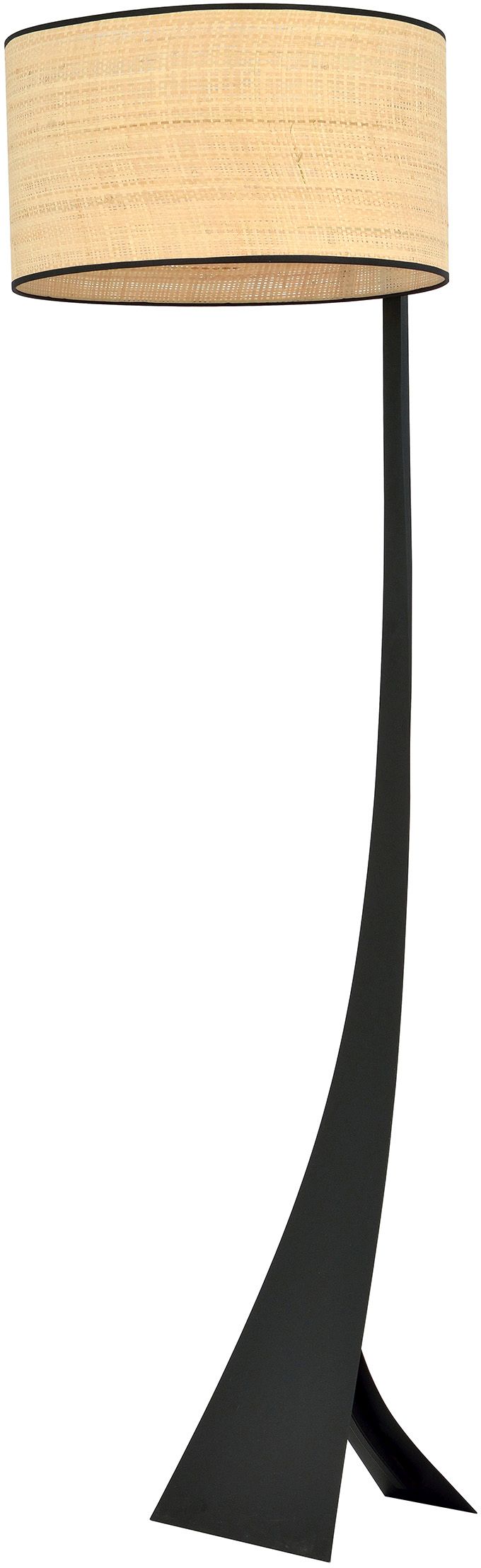 Emibig Estrella lámpara de pie 1x15 W negro-beige 1157/LP1
