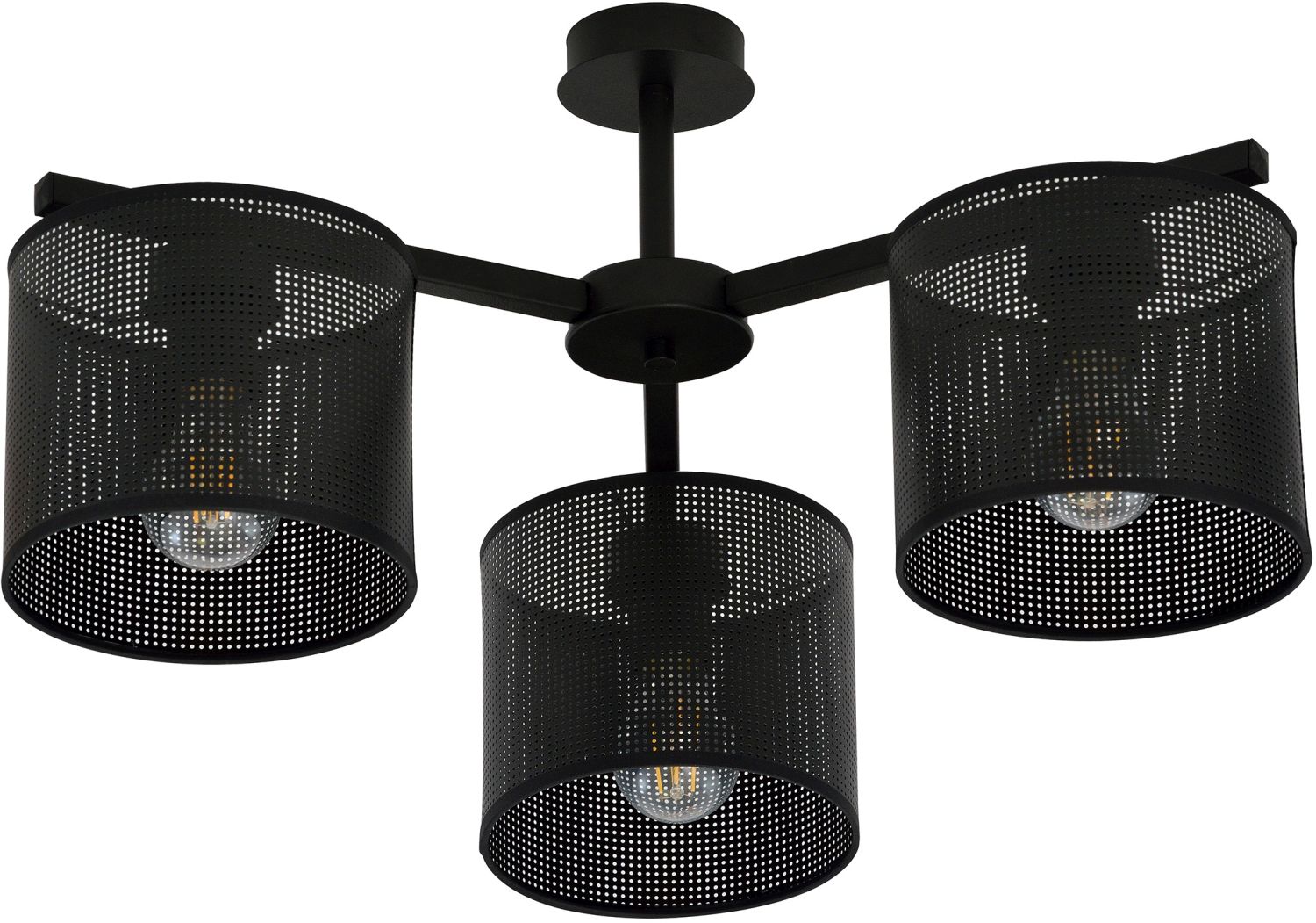 Emibig Jordan lámpara de techo 3x15 W negro 1143/3