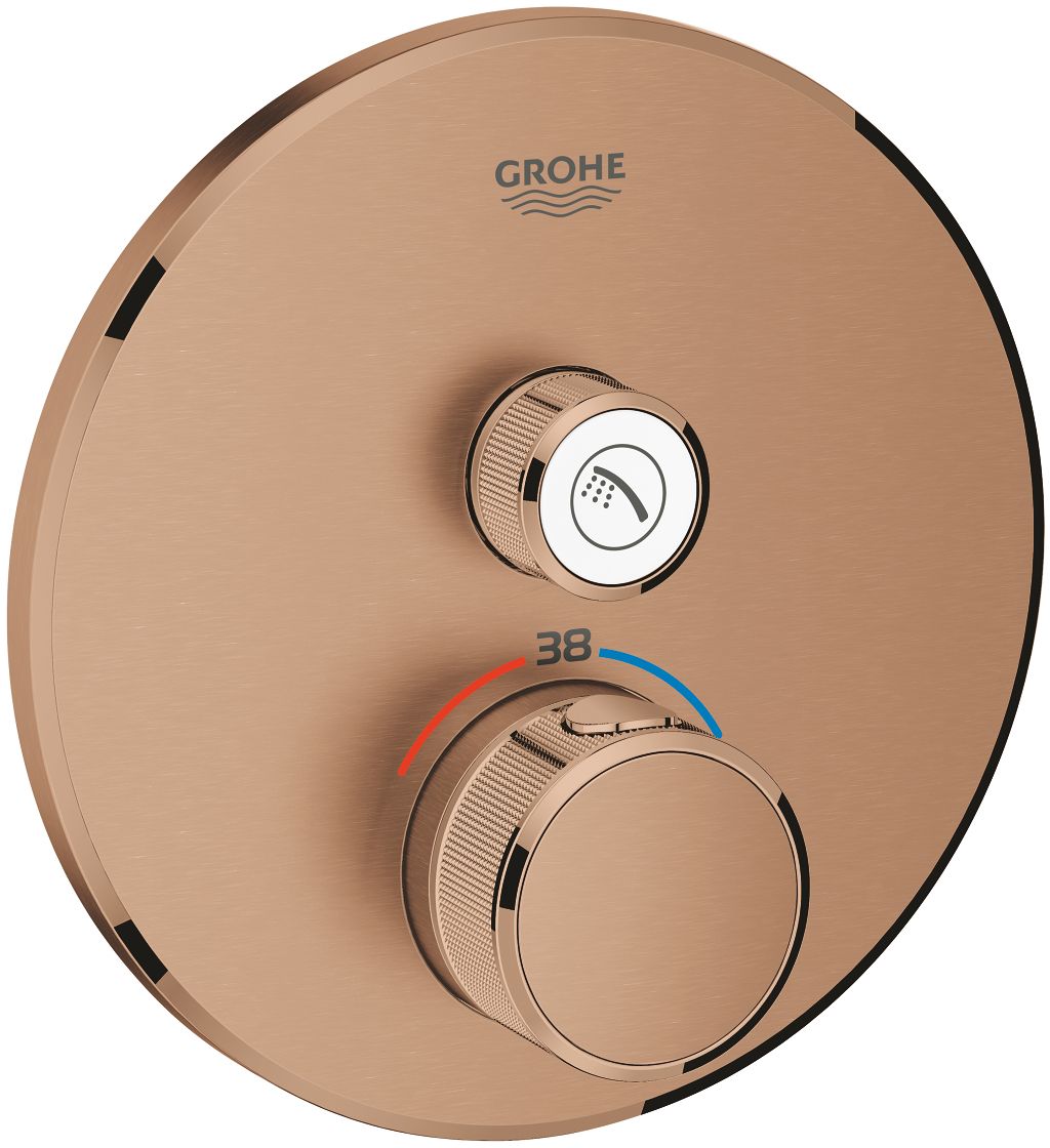 Grohe Grohtherm SmartControl grifo para ducha empotrado con termostato Brushed Warm Sunset 29118DL0