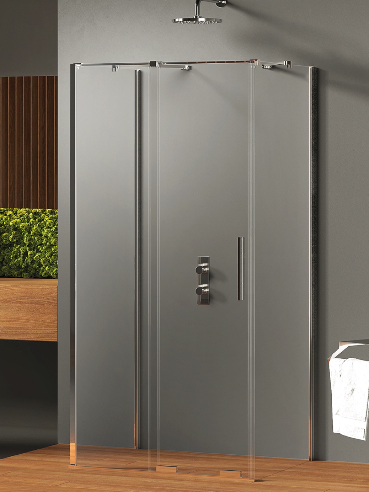 New Trendy Smart kabina prysznicowa 120x90 cm prostokątna chrom połysk/szkło przezroczyste EXK-4077