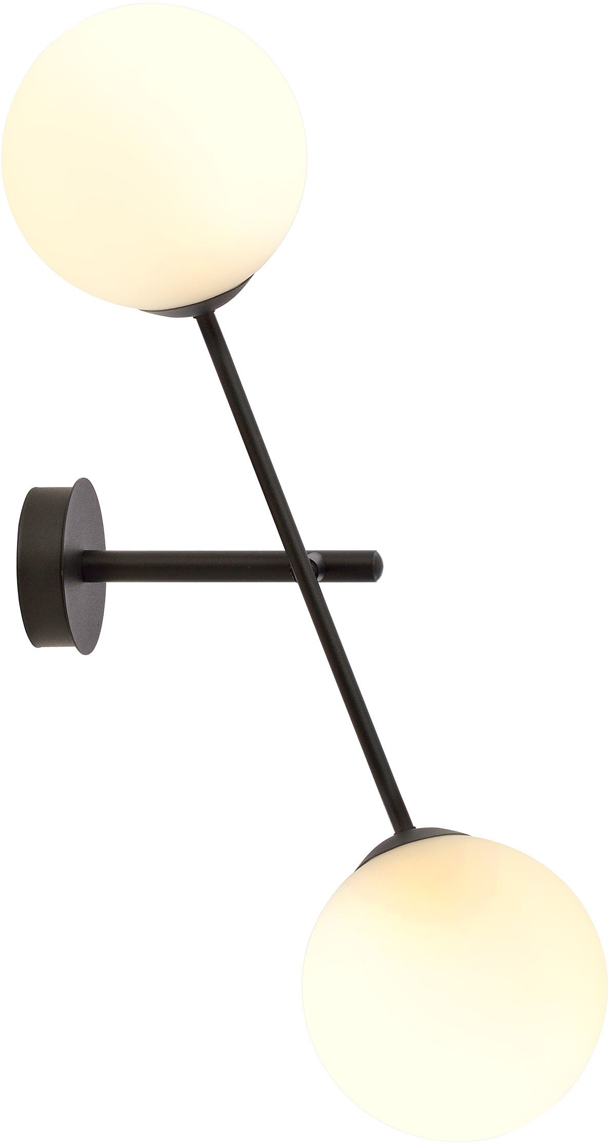 Emibig Linear lámpara de pared 2x10 W blanco-negro 1169/K2