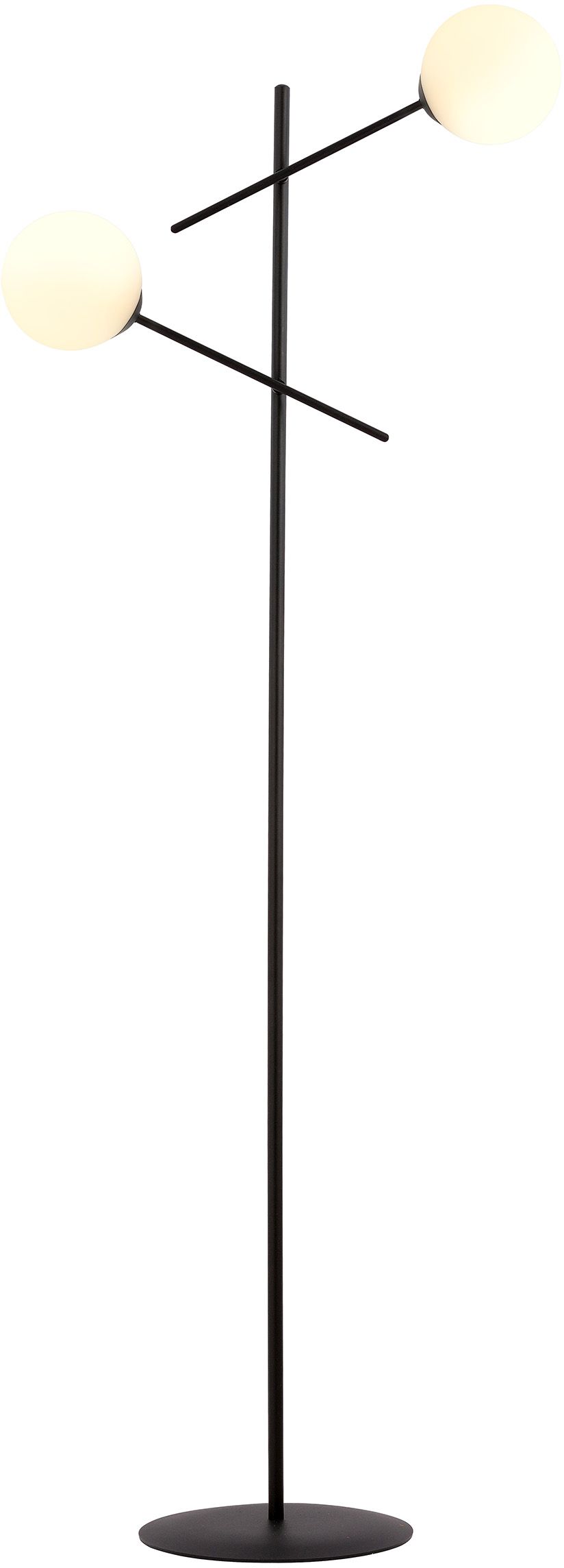 Emibig Linear lámpara de pie 2x10 W blanco-negro 1169/LP2