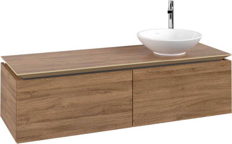 Villeroy & Boch Legato armario 140x50x38 cm suspendido, para lavabo roble B58900RH