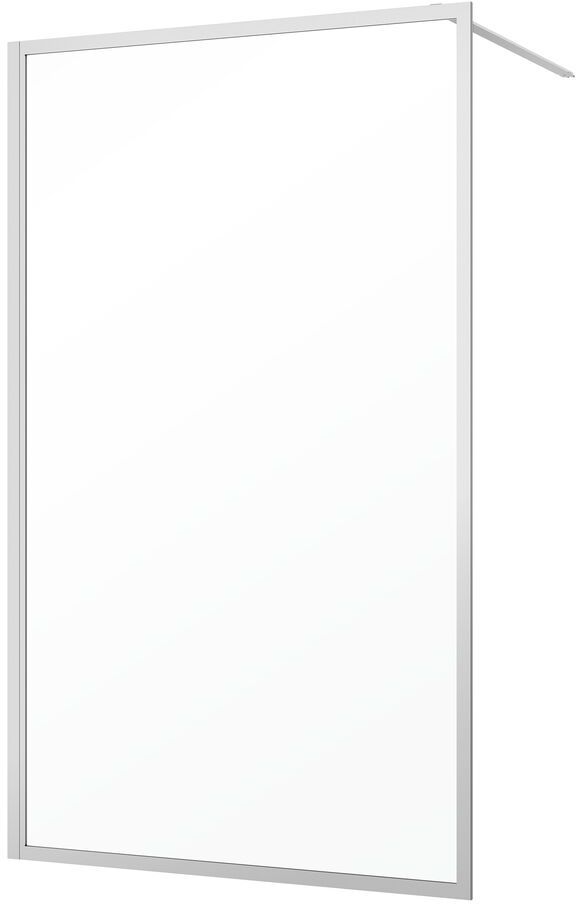 Sealskin Contour mampara de ducha walk-in 140 cm cepillado/vidrio transparente CDA31386325100