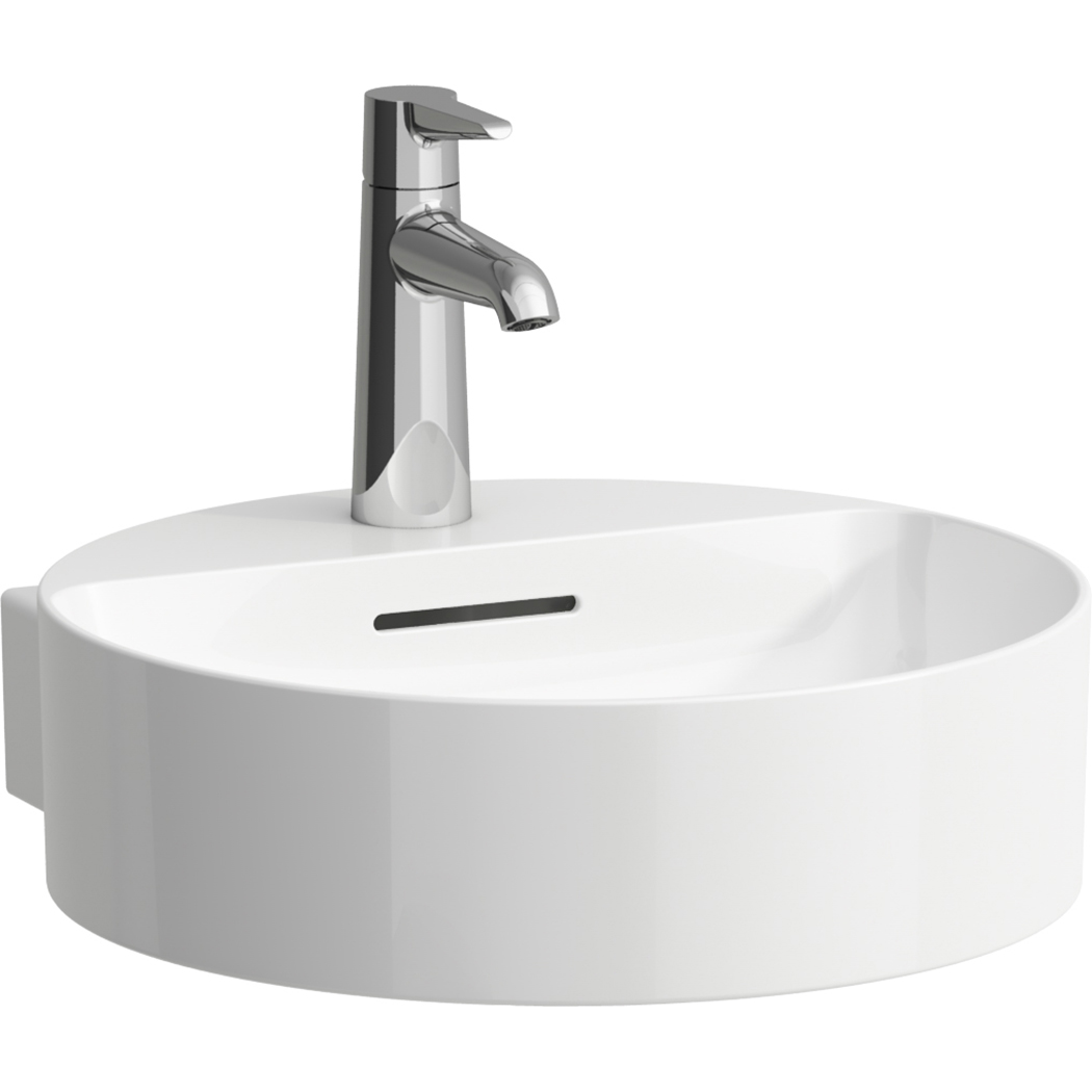 Laufen Val lavabo 42.5x40 cm circular clásico-para mueble blanco brillante H8132810001041