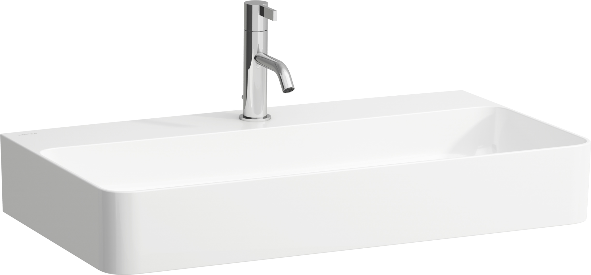 Laufen Val lavabo 75x42 cm rectangular clásico-sobre encimera blanco brillante H8162850001041