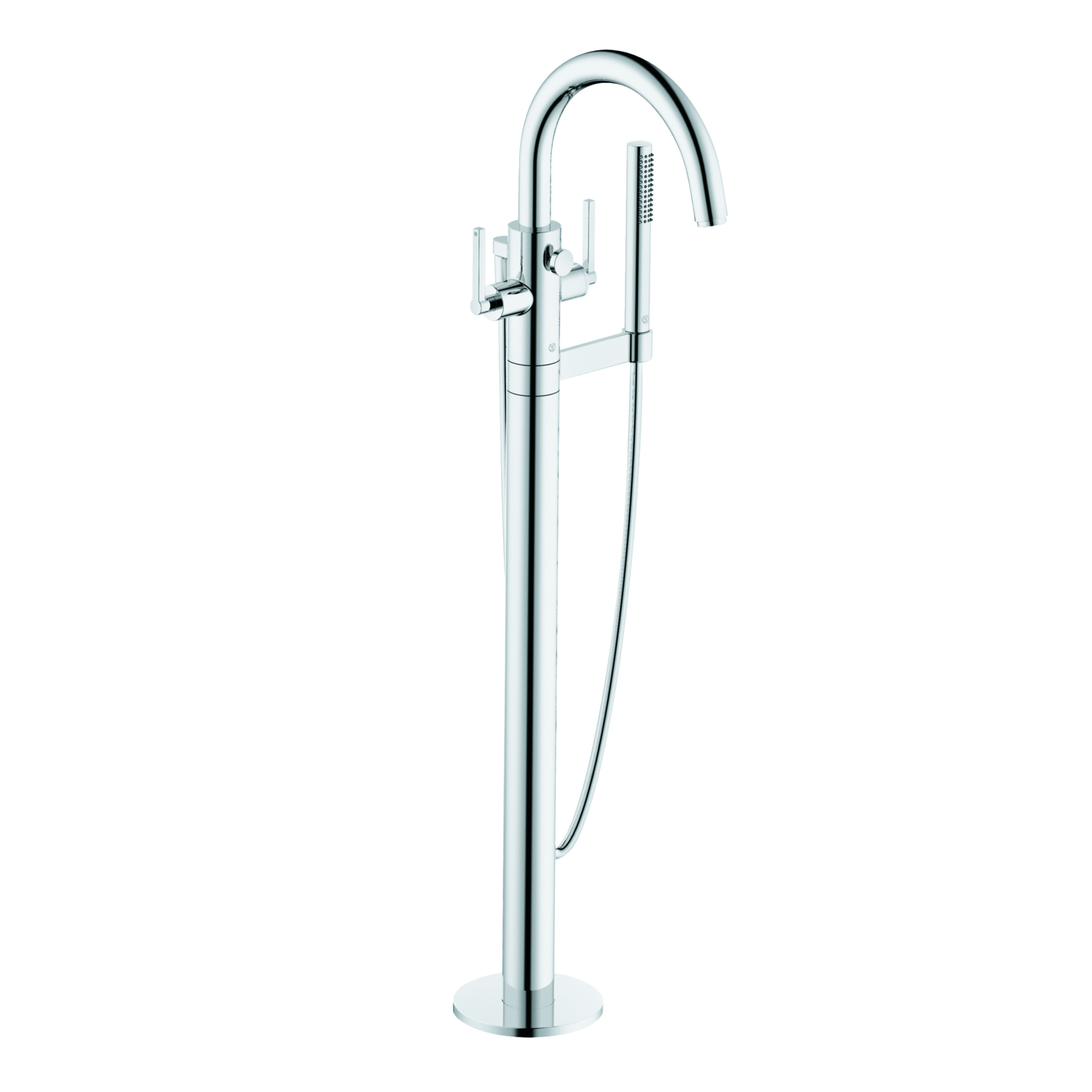 Kludi Nova Fonte grifo de bañera y ducha en suelo cromo 205900515