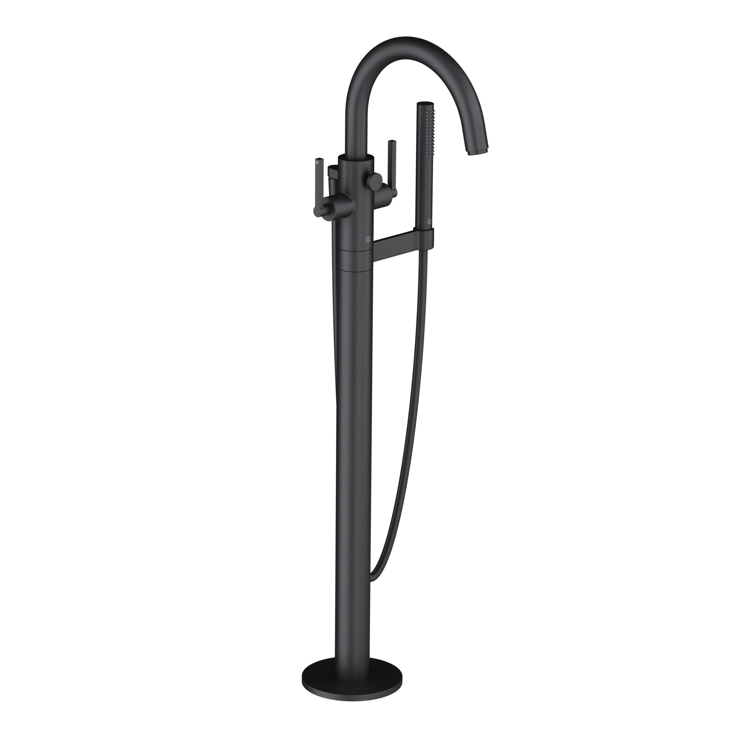 Kludi Nova Fonte grifo de bañera y ducha en suelo negro 205903915