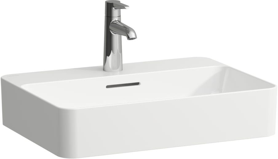 Laufen Val lavabo 55x40 cm rectangular sobre encimera blanco brillante H8122844001041