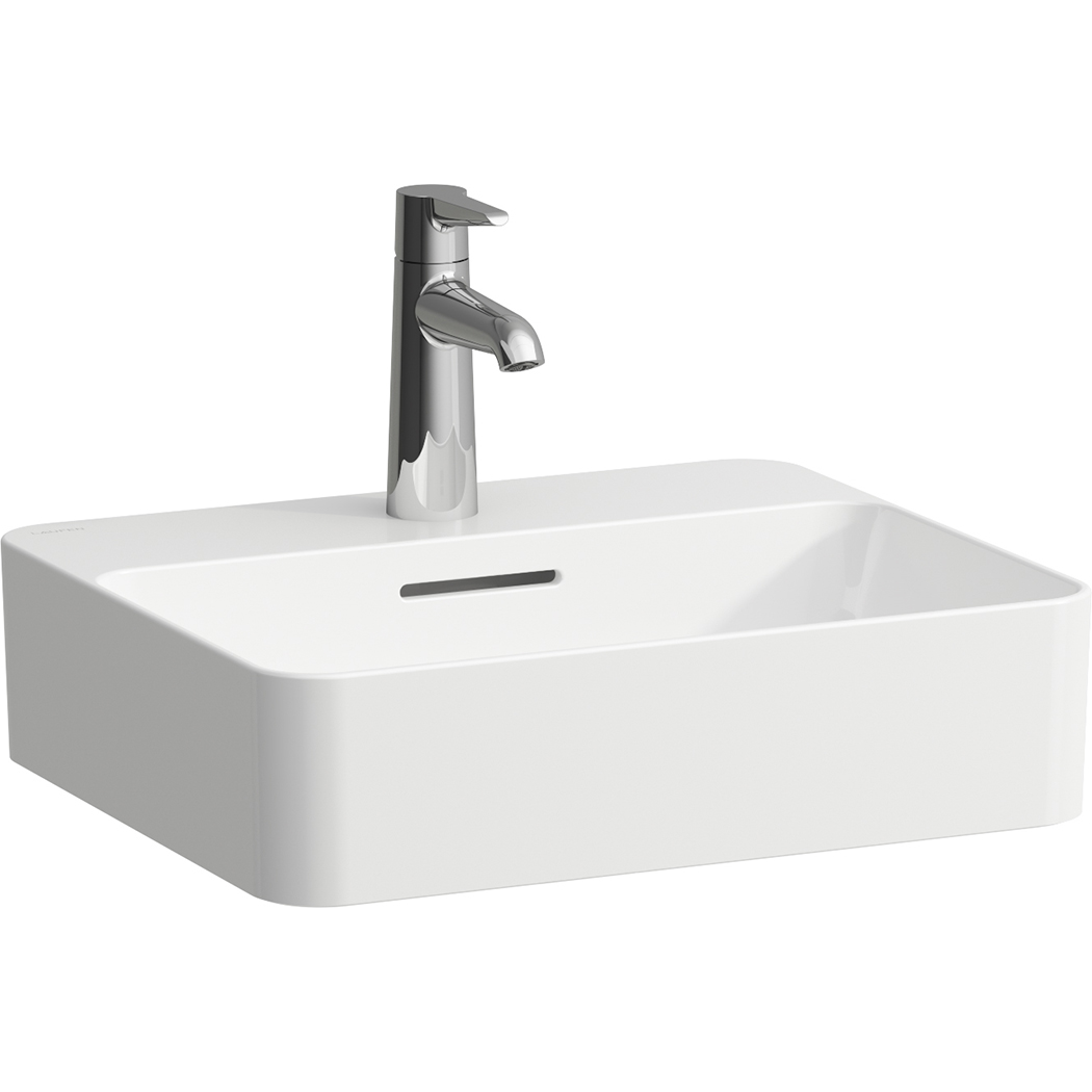 Laufen Val lavabo 45x38 cm rectangular sobre encimera blanco mate H8122807571041