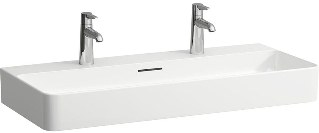Laufen Val lavabo 95x42 cm rectangular clásico-sobre encimera blanco mate H8162877571041