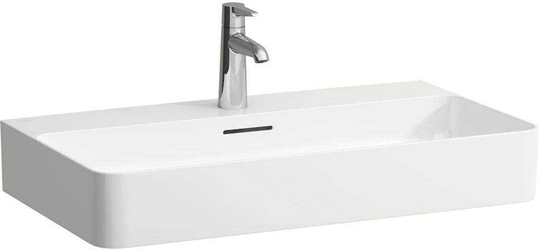 Laufen Val lavabo 75x42 cm rectangular clásico-sobre encimera blanco mate H8162857571041