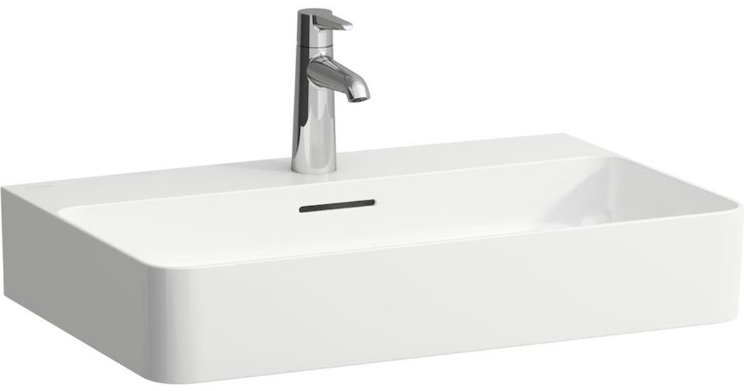 Laufen Val lavabo 65x42 cm rectangular clásico-sobre encimera blanco mate H8162847571041