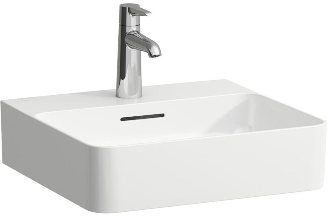 Laufen Val lavabo 45x42 cm rectangular clásico blanco mate H8152817571041
