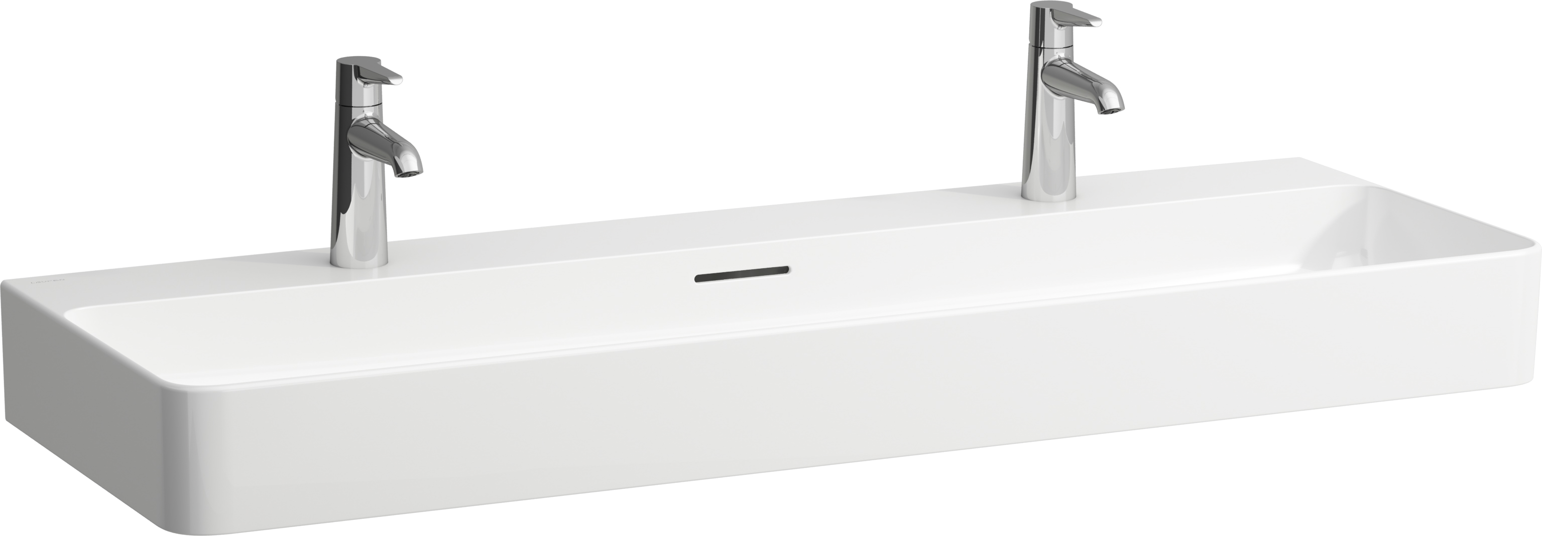 Laufen Val lavabo 120x42 cm rectangular clásico blanco brillante H8102894001071