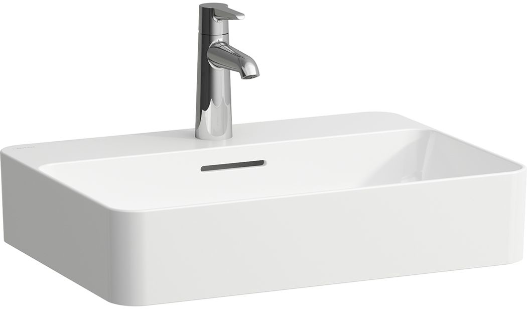 Laufen Val lavabo 55x40 cm rectangular sobre encimera blanco brillante H8122840001041