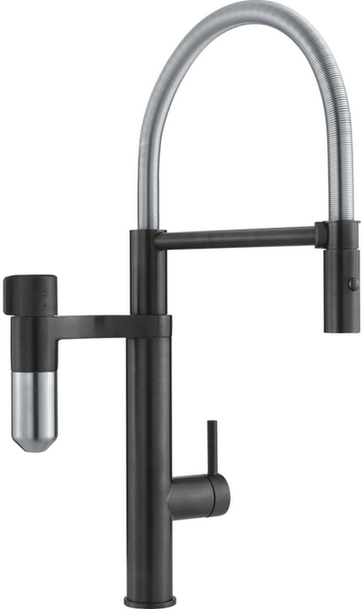 Franke Vital Semi-Pro grifo de cocina de pie acero inoxidable-negro 120.0621.313
