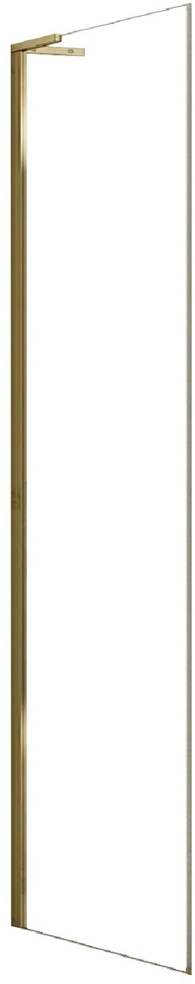 Rea Hugo mampara de ducha 90 cm oro cepillado/vidrio transparente REA-K6613