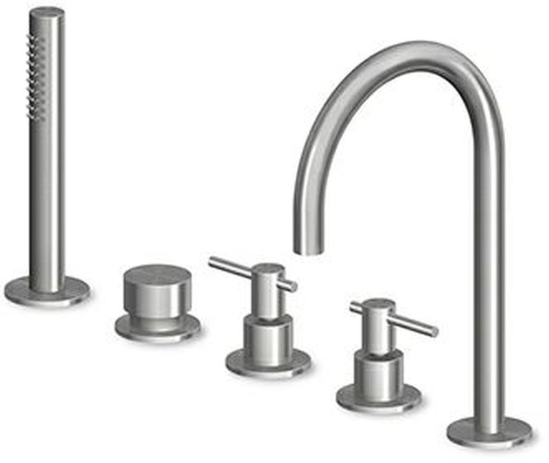 Zucchetti Helm grifo de bañera y ducha en bañera oro ZHL511.XP41