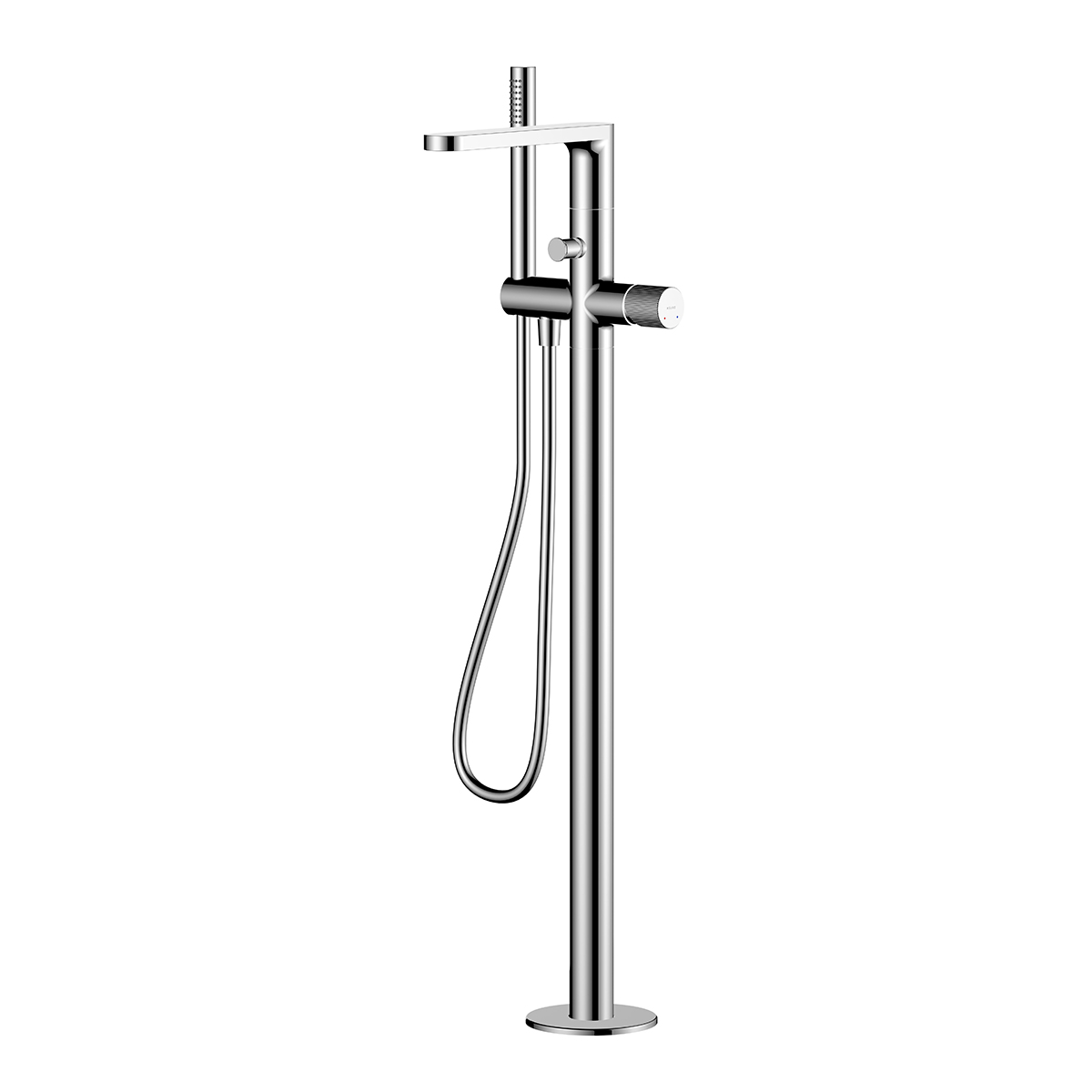Ksuro 02 grifo de bañera y ducha en suelo cromo 13005010