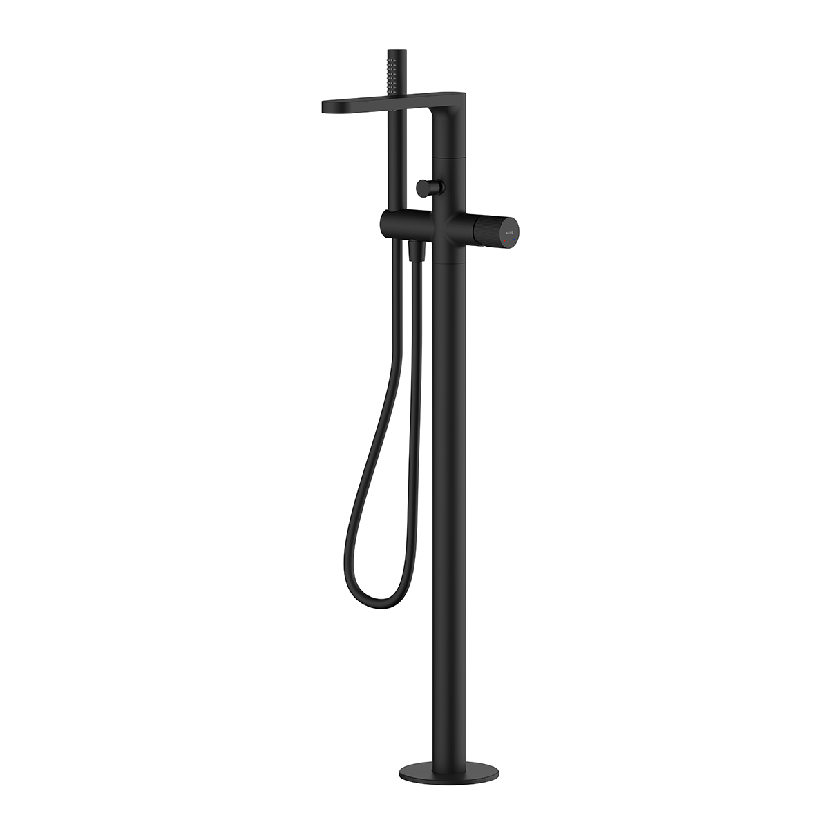 Ksuro 02 grifo de bañera y ducha en suelo negro 13005030